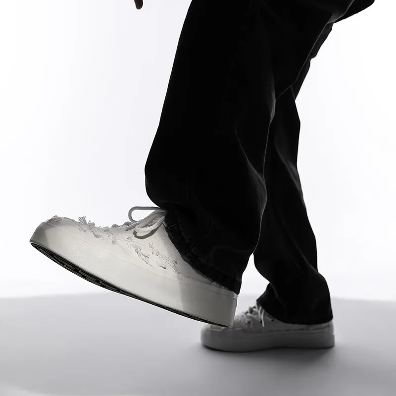 KAISER Checkerboard Piece Lightweight Anti Slip Low Top Skateboard Shoes Unisex-30
