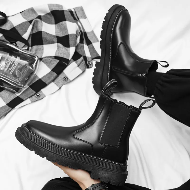 KAISER Chelsea Boots Men's Black-4