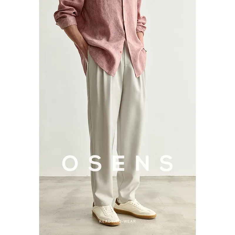 Osens Casual Pants Men Mist Gray-3