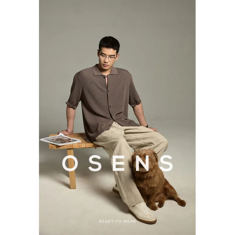 Osens Polo Shirts Men Tan-2