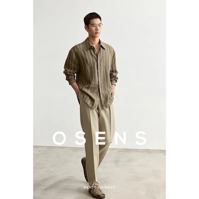 Osens Suit Trousers Men Pasture Green-2