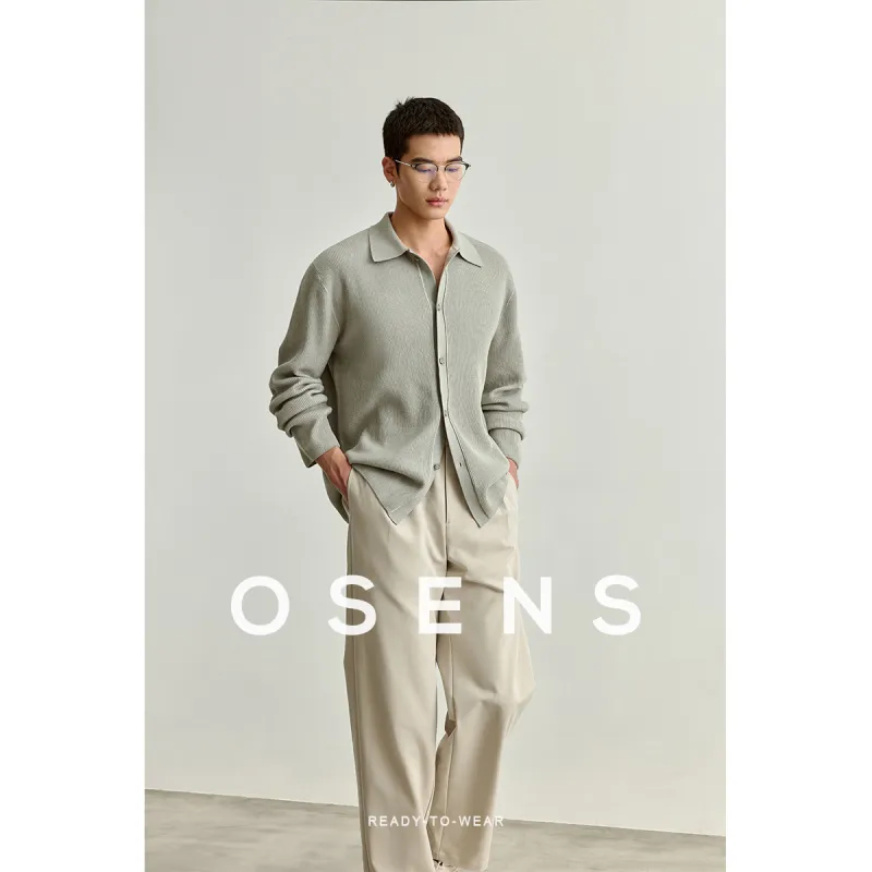 Osens Knitwear Men Willow Asphalt Gray-2