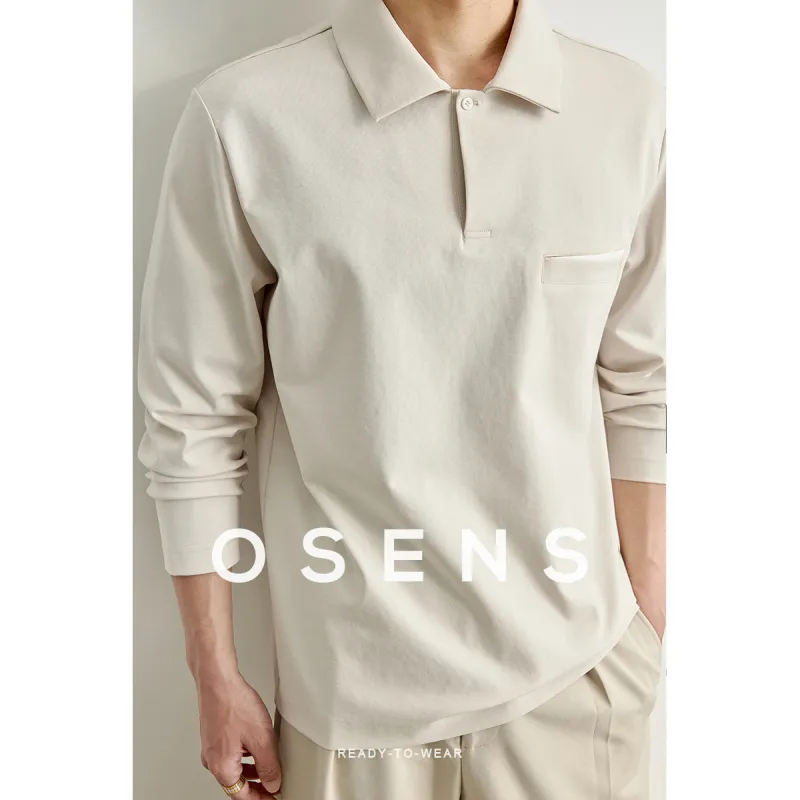 Osens Polo Shirts Men Lunar Rock Gray-3