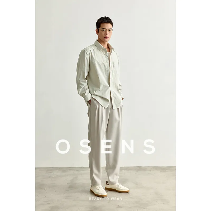Osens Casual Pants Men Mist Gray-2
