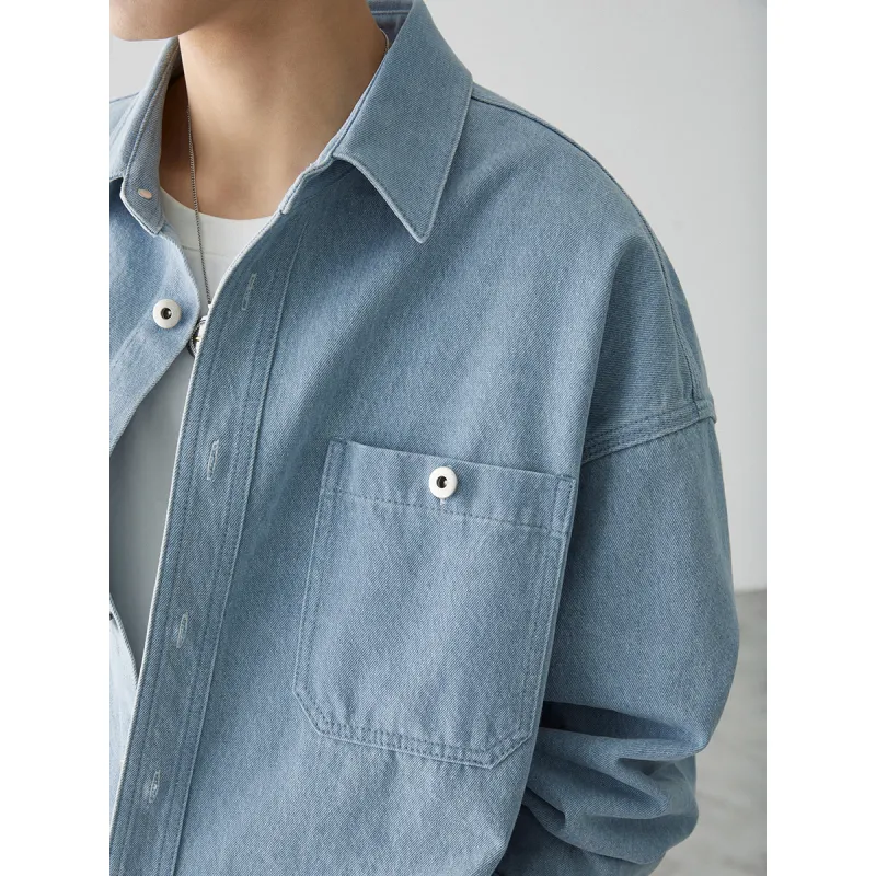 Osens Shirt Men's Washable Light Blue-3