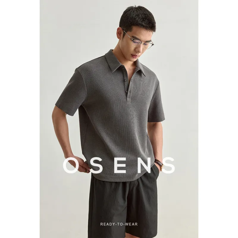 Osens OLO Shirt Men's Short Sleeved T Shirts Men's-1