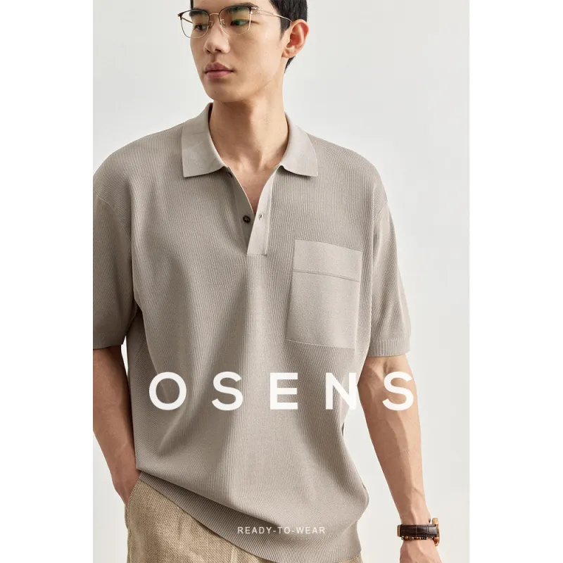 Osens Polo Shirts Men Elephant Gray-1
