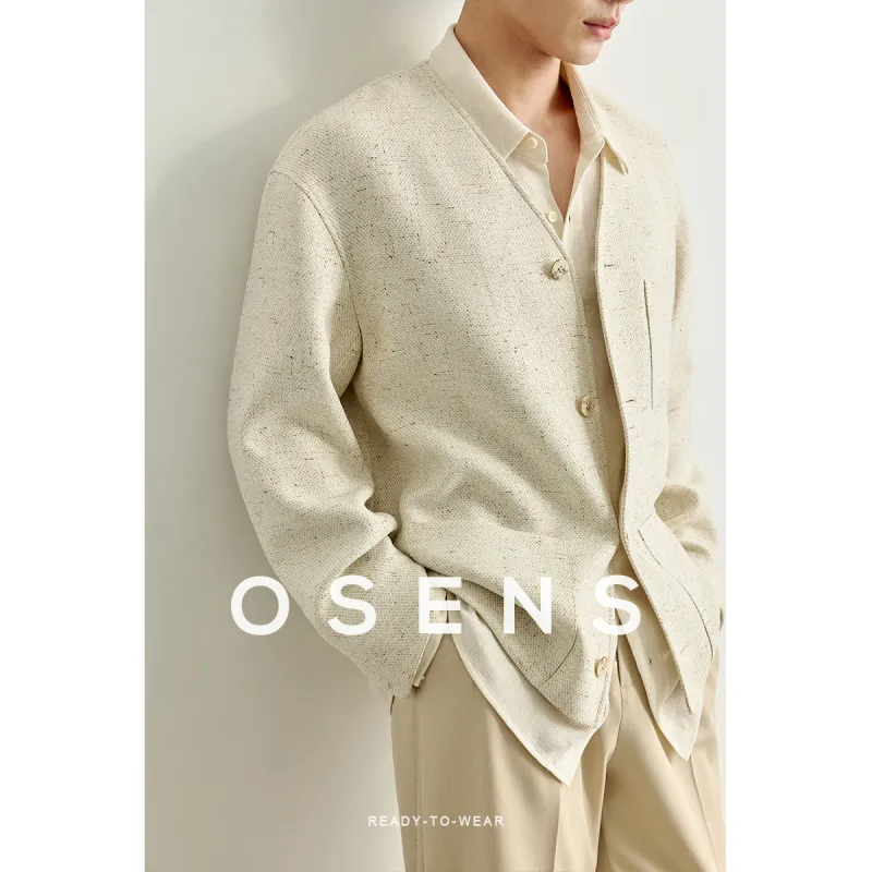 Osens Jackets Men Oat Beige-1