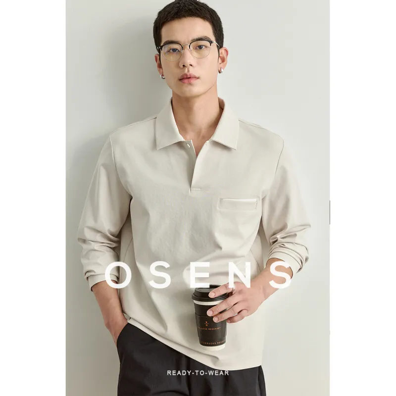 Osens Polo Shirts Men Lunar Rock Gray-1