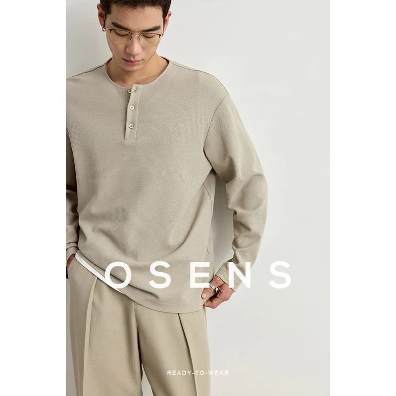 Osens T Shirts Men Reed Gray Green-1