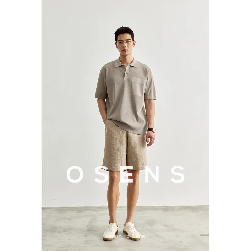 Osens Polo Shirts Men Elephant Gray-3