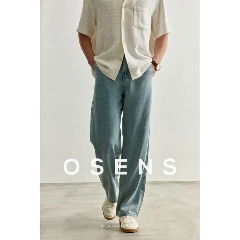 Osens Jeans Men Washed Blue-1
