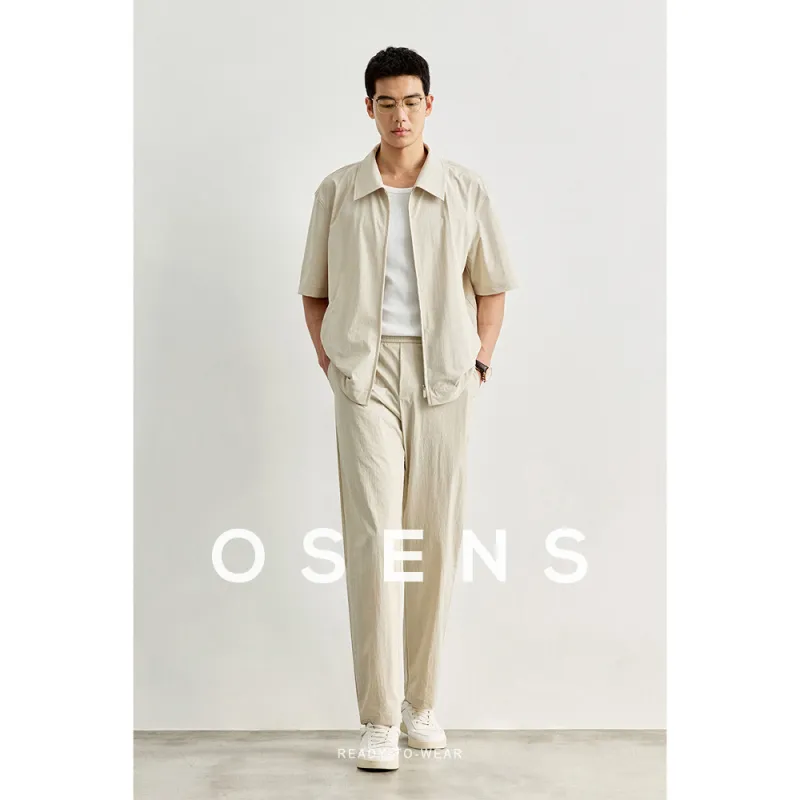 Osens Casual Pants Men Cold Lime-2