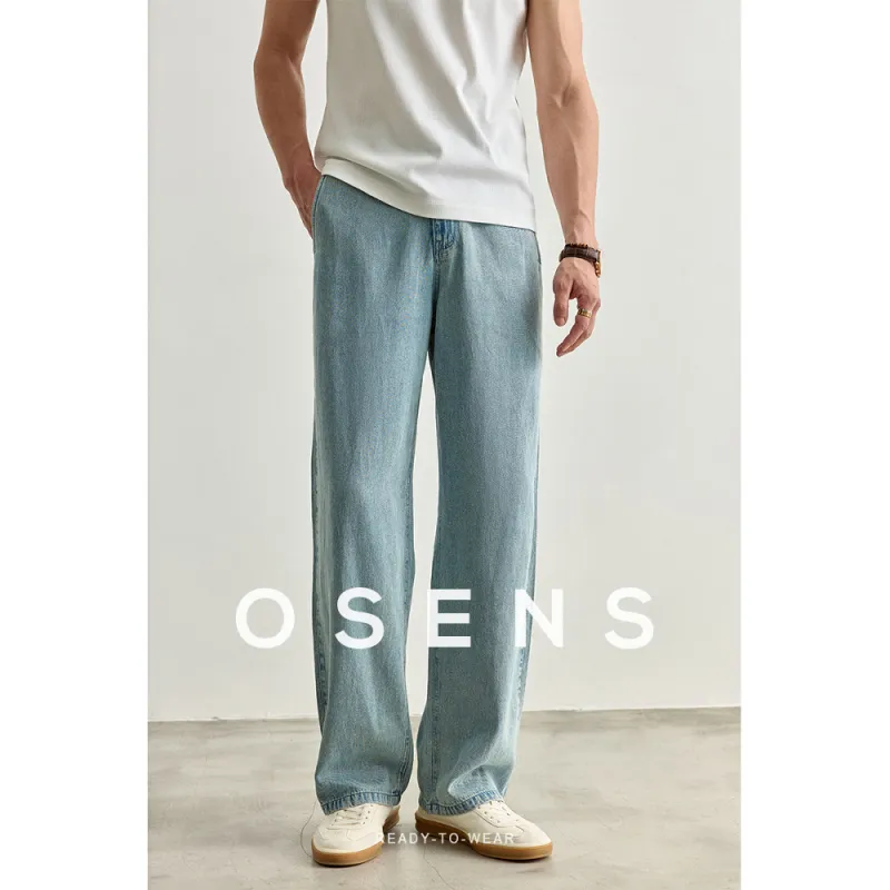 Osens Jeans Men Washed Blue-3