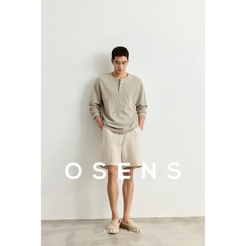 Osens T Shirts Men Reed Gray Green-2