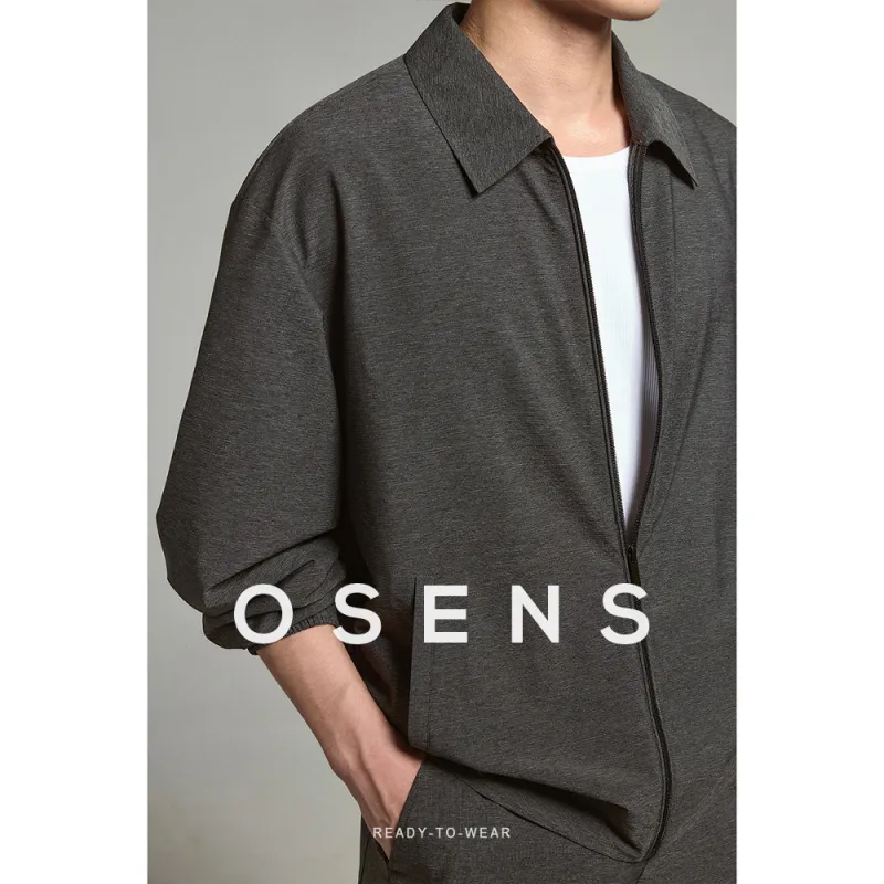 Osens Jackets Men Dark Stone Gray[in Stock]-1
