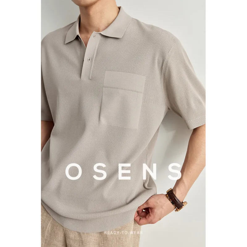 Osens Polo Shirts Men Elephant Gray-2