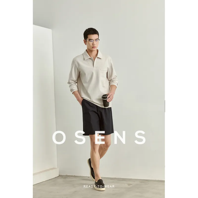 Osens Polo Shirts Men Lunar Rock Gray-2