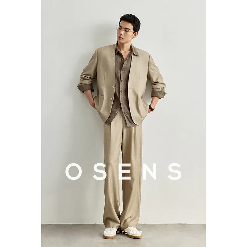 Osens Business Suits Men Tobacco-4