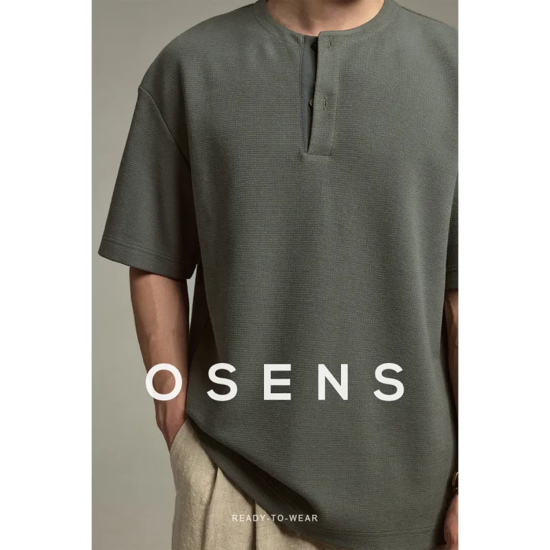 Osens T Shirts Men Cuckoo Feather Green-1
