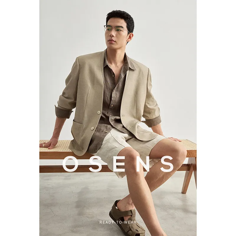 Osens Business Suits Men Tobacco-3