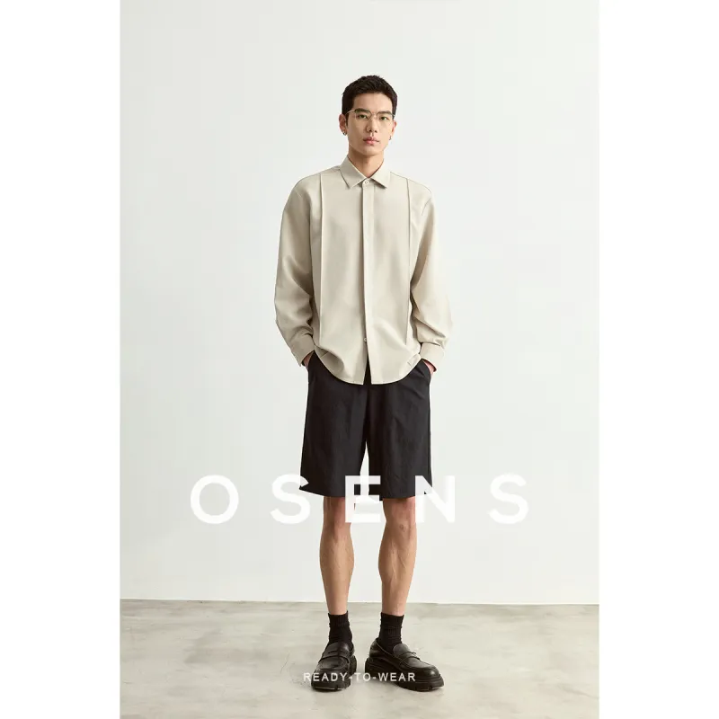 Osens Shirts Men Aqua Green-2
