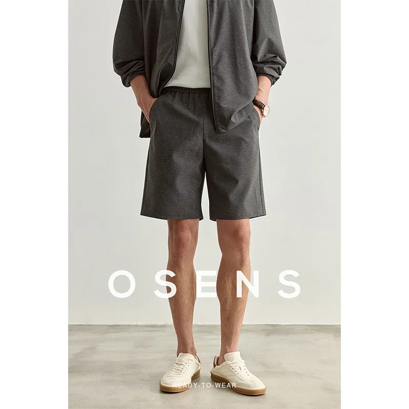 Osens Casual Shorts Men Dark Stone Gray-2