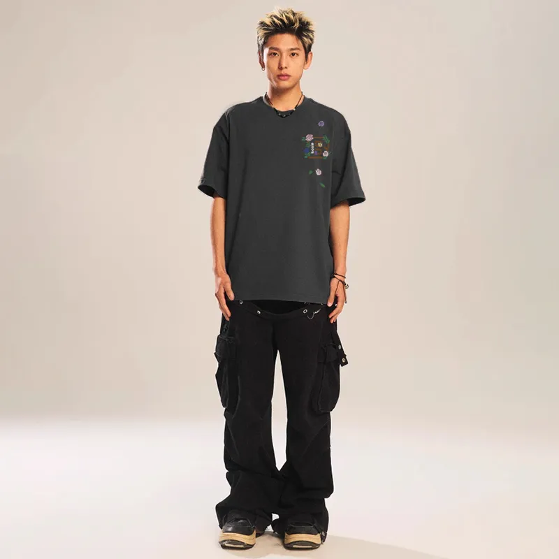 Bosieagender Short Sleeved T Shirts Unisex-23
