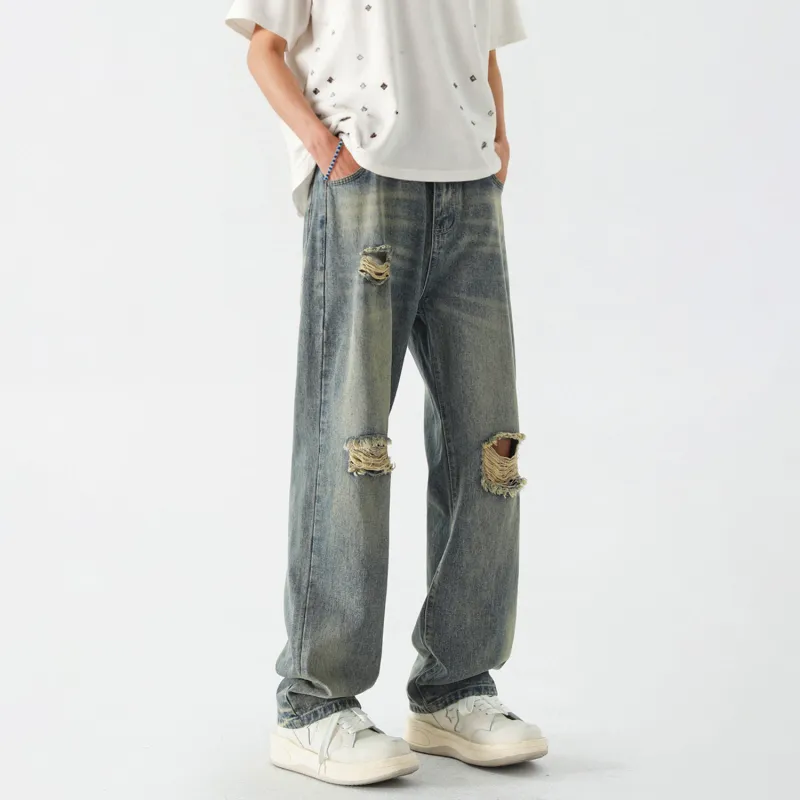 Bosieagender Jeans Unisex Light Blue-2