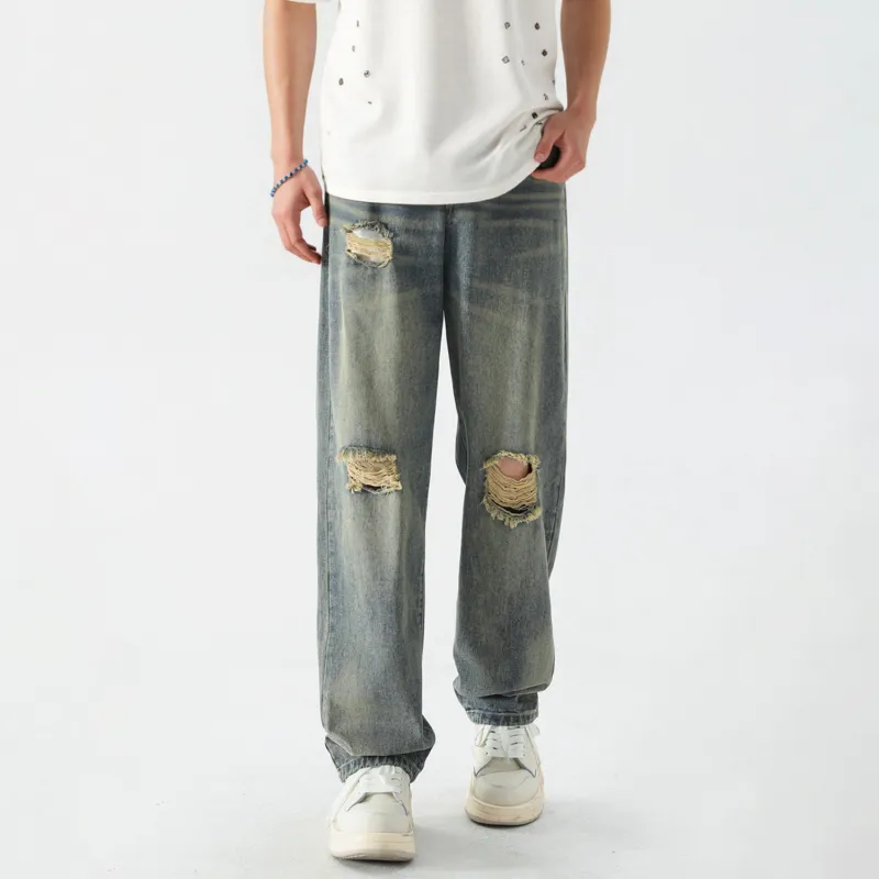 Bosieagender Jeans Unisex Light Blue-3