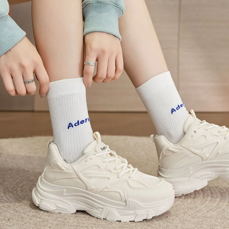 Medd Height Increasing Balance Impact Resistant Support Lightweight Breathable Low Top Chunky Sneakers Women's-29