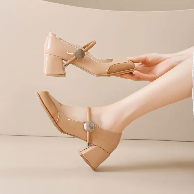 Medd Block Heel High Heels Women's-16