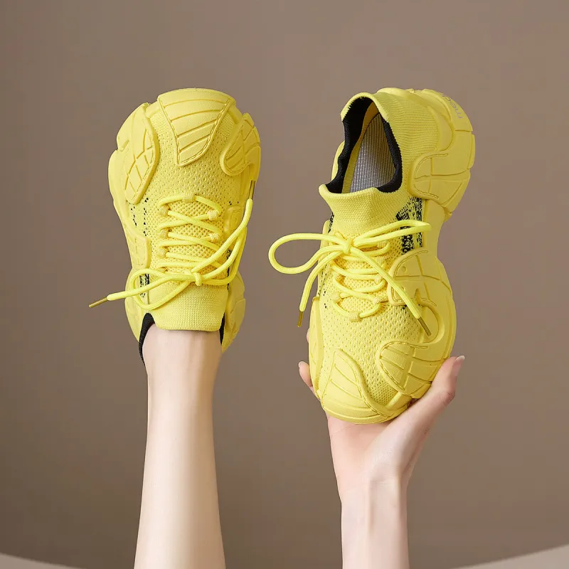 Medd Height Increasing Balance Impact Resistant Support Abrasion Resistant Lightweight Low Top Casual Shoes Women's-10