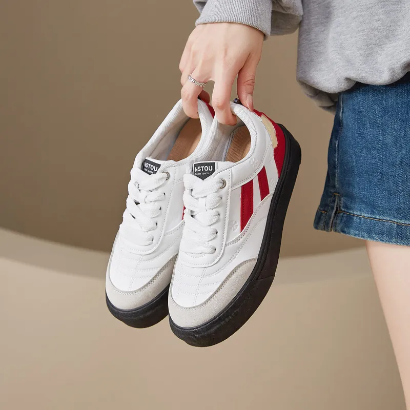 Medd Warm Height Increasing Low-Top Skateboard Shoes Women's-2