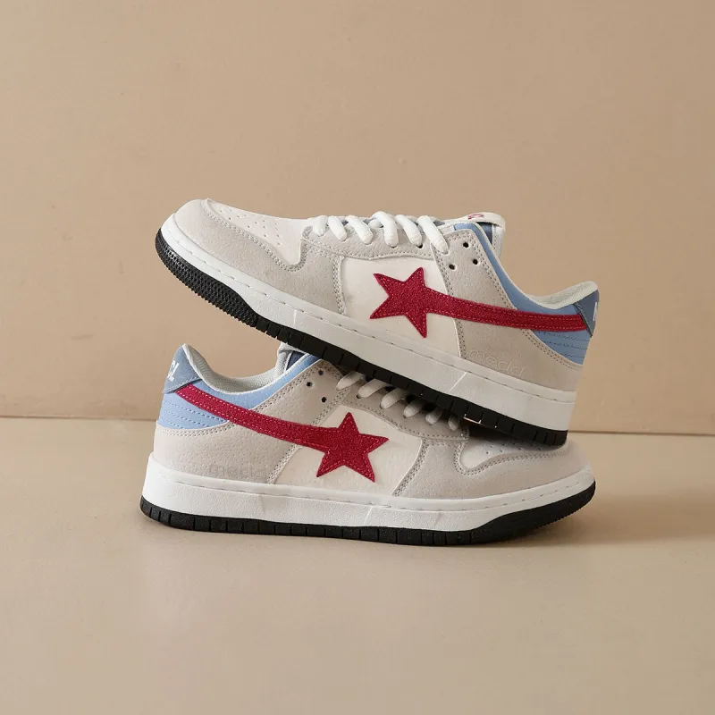 Medd Anti Slip Wear Resistant Low Top Skateboard Shoes Unisex-1