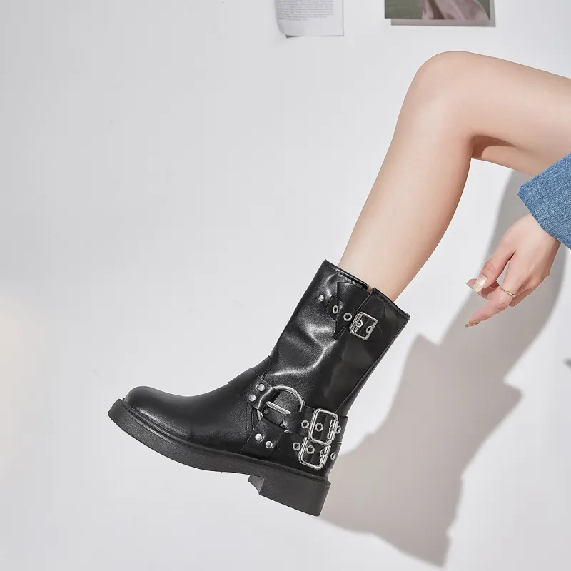 Medd Ankle Boots Women's Black/Brown-4