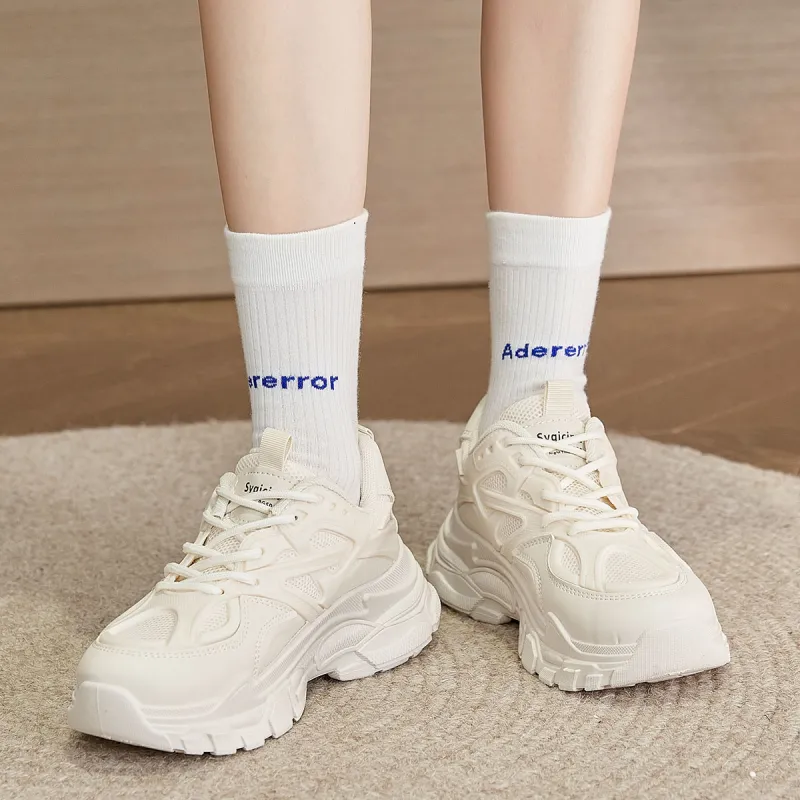 Medd Height Increasing Balance Impact Resistant Support Lightweight Breathable Low Top Chunky Sneakers Women's-26