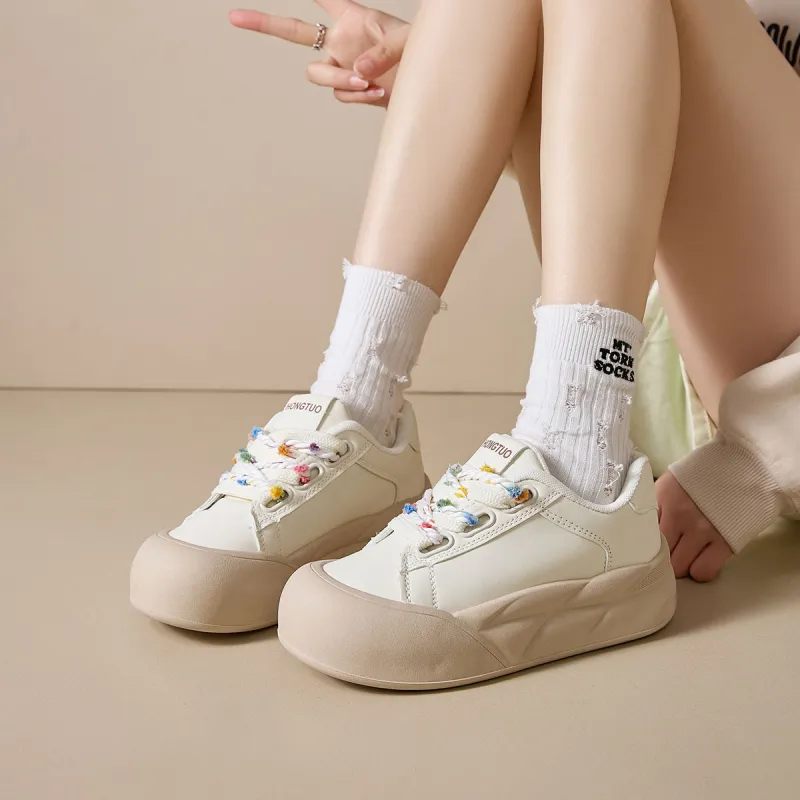 Medd Anti Slip And Wear Resistant Lightweight Low Top Skateboard Shoes Women's-9