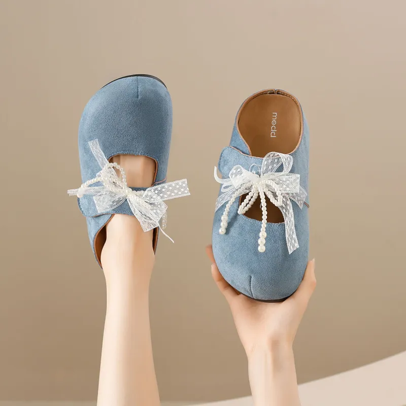 Medd Rubber Sole Slip Resistant Closed Toe Slippers Women's-23