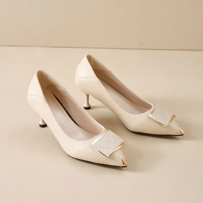 Medd Chunky Heel High Heels Women's-7