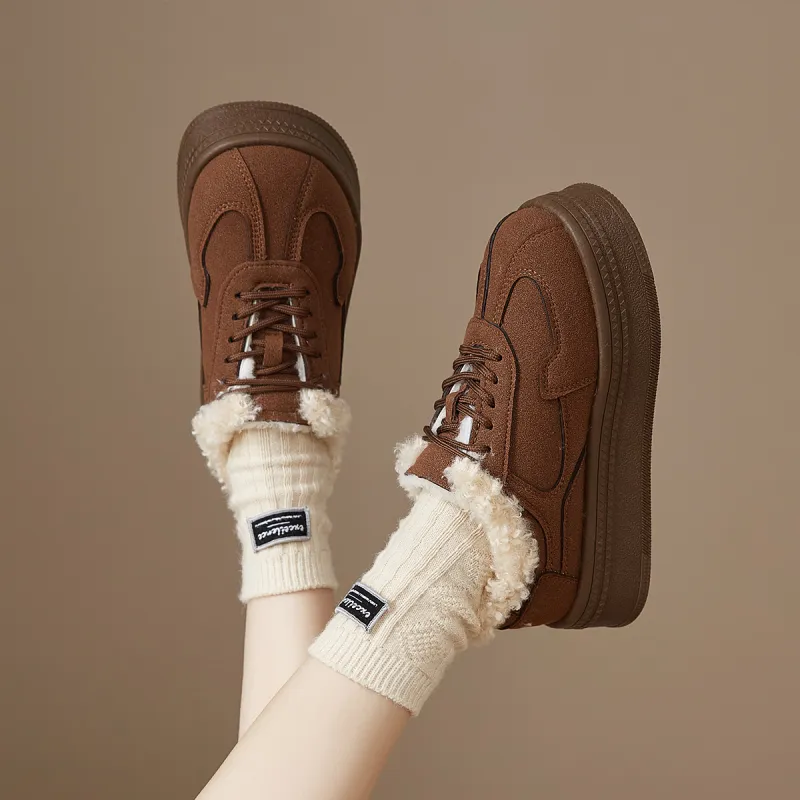 Medd Insulated Shoe Height Increasing Warmth Low-Top Casual Shoes Women's-8