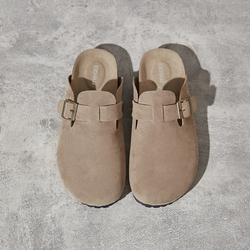 Medd Rubber Sole Abrasion Resistant Slip Resistant Closed Toe Slippers Women's-5