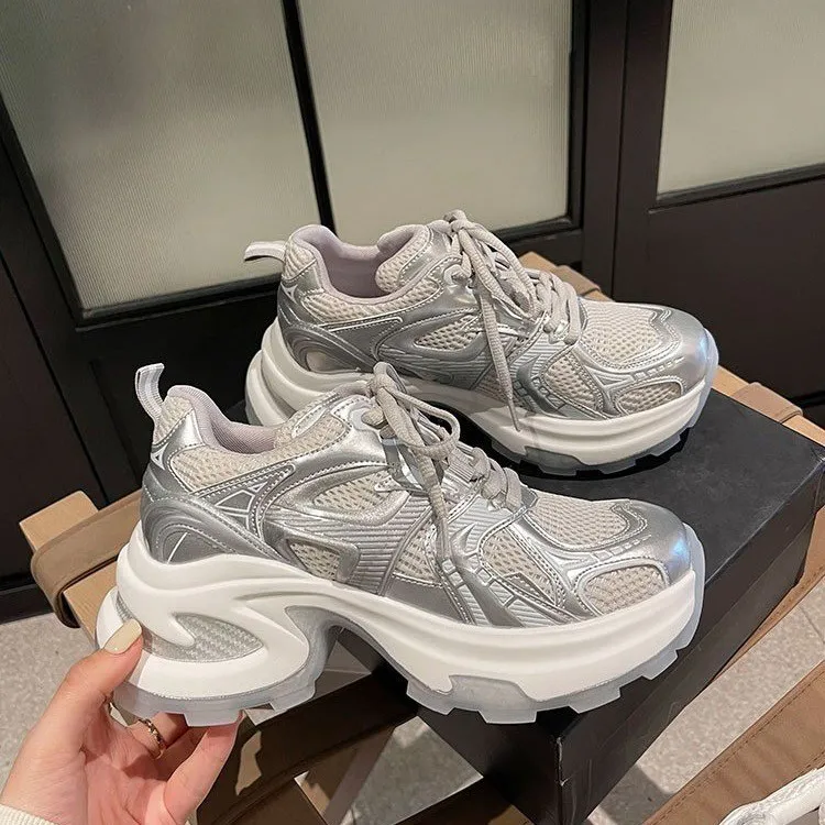 Medd Cushioning, Breathable, Lightweight Low Top Classic Chunky Sneakers Women's-7