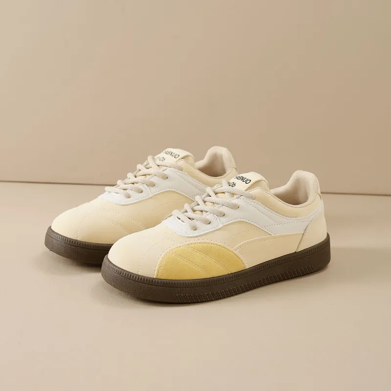Medd German Army Trainers Anti Slip Wear Resistant Low Top Skateboard Shoes Women's-7