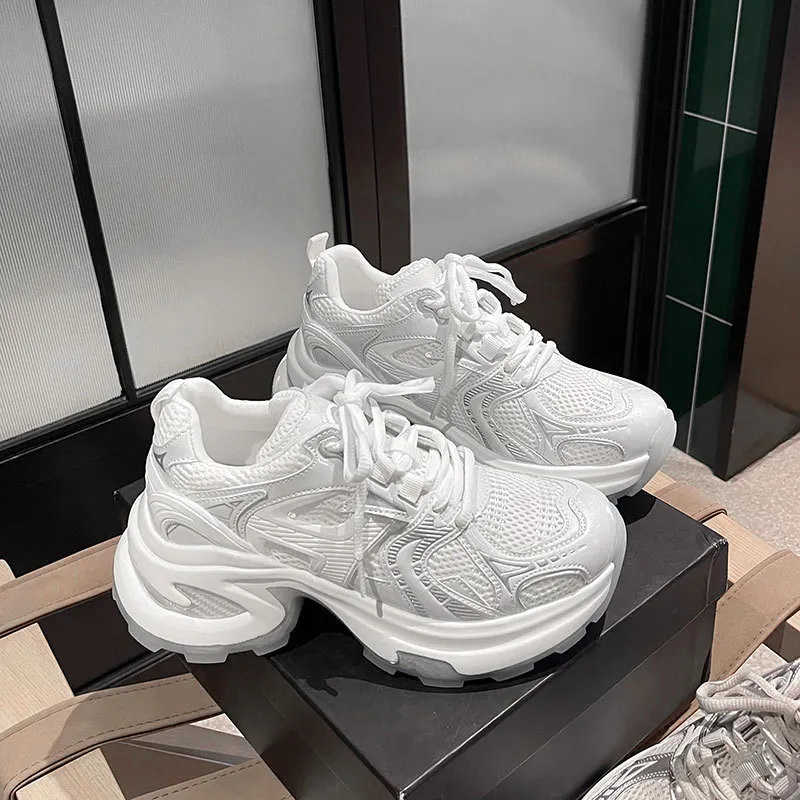 Medd Cushioning, Breathable, Lightweight Low Top Classic Chunky Sneakers Women's-1