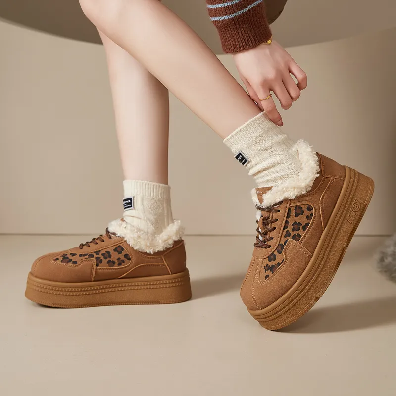 Medd Insulated Shoe Height Increasing Warmth Low-Top Casual Shoes Women's-2