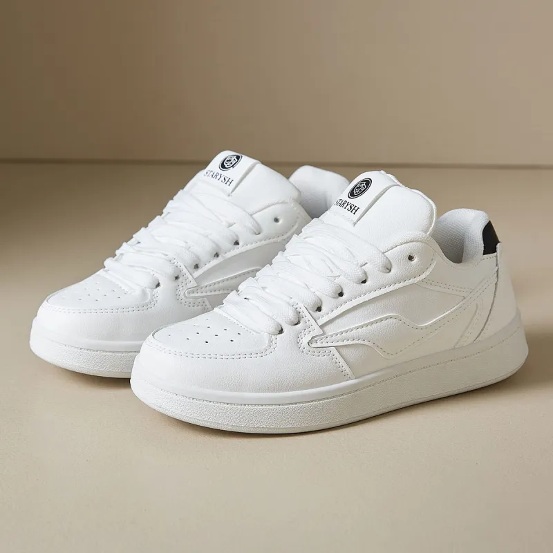 Medd Small White Shoes Anti Slip And Wear Resistant Height Increasing Low Top Skateboard Shoes Women's-28