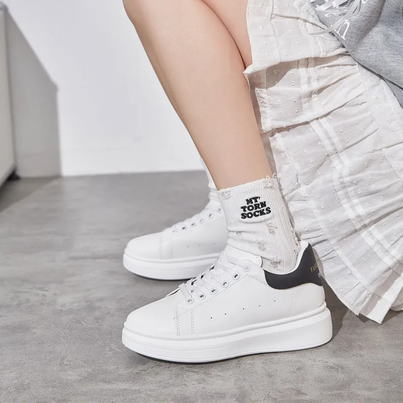 Medd Height Increasing Anti Slip And Wear Resistant Low Top Skateboard Shoes Women's-10