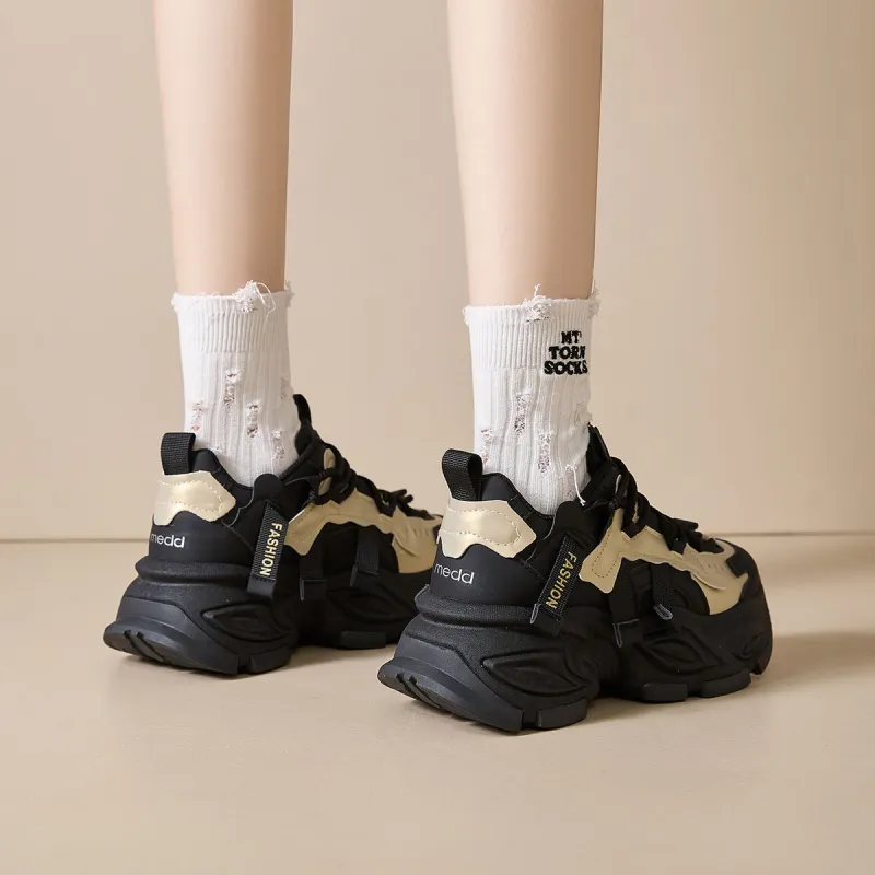 Medd Anti Slip And Wear Resistant Balance Low Top Chunky Sneakers Women's-11