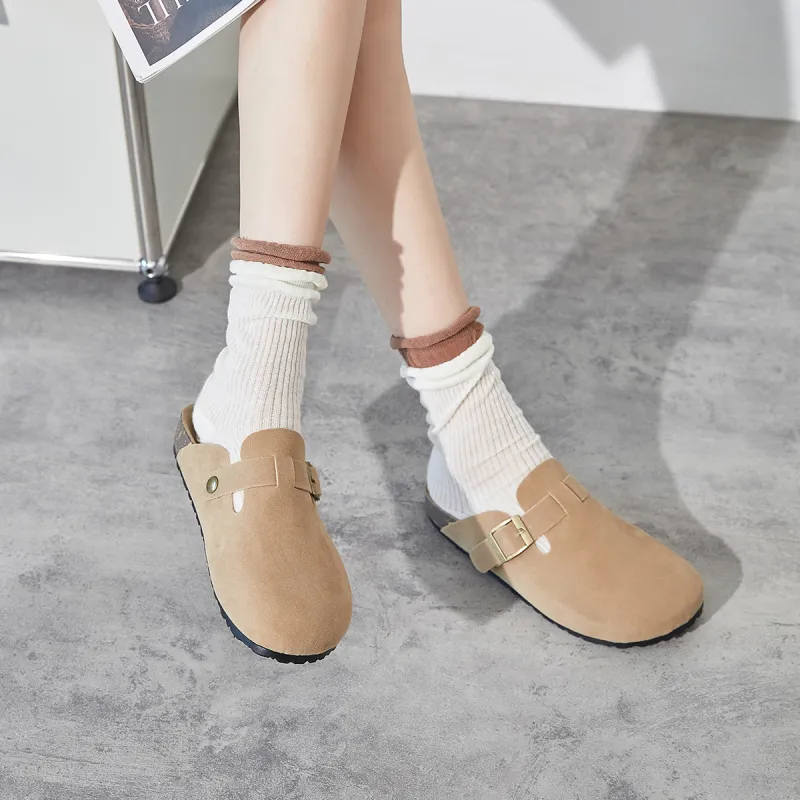 Medd Rubber Sole Abrasion Resistant Slip Resistant Closed Toe Slippers Women's-9
